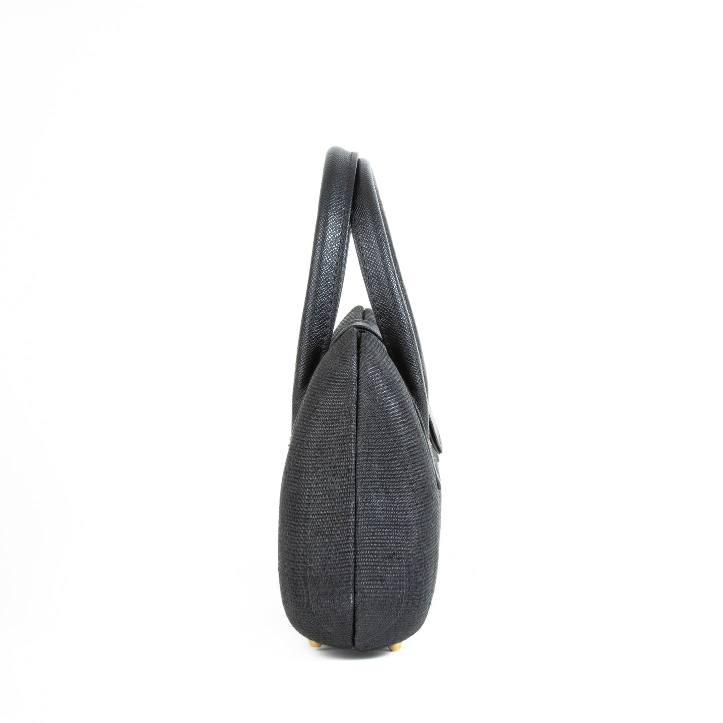Black Woven Straw Occasion Bag - Amilu