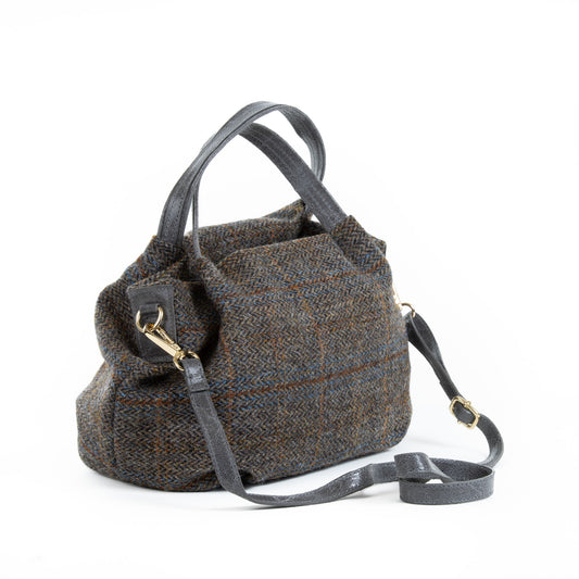 Grey Fergus Harris Tweed Small Tote Bag - Amilu
