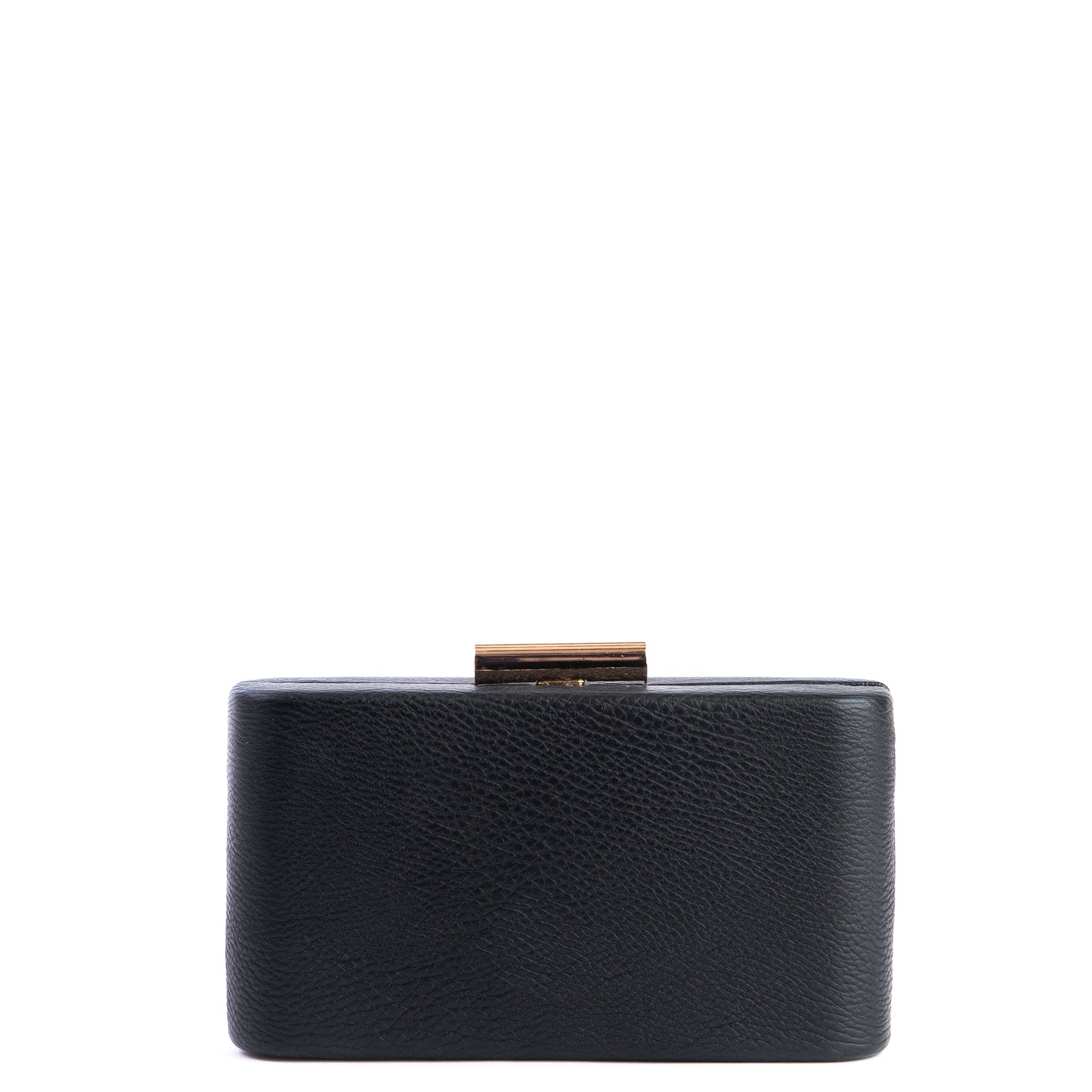 Amilu Black Textured Box Clutch Bag